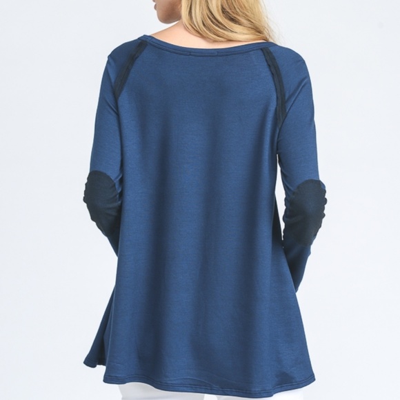 Burgundy Long Sleeve Pocket Tee 08014 - Picture 4 of 8